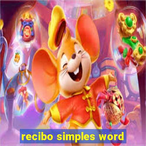 recibo simples word